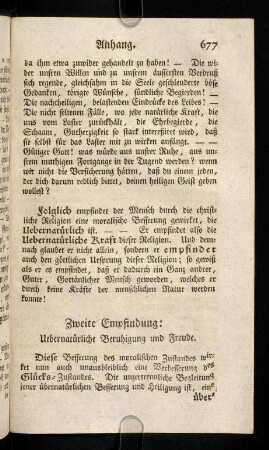 677-682, Zweite Empfindung: Uebernatuerliche Berhigung ...