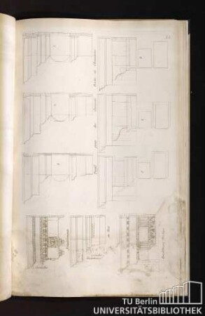 Profil pour des Croissées. Portes et Cheminées.