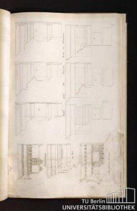 Profil pour des Croissées. Portes et Cheminées.