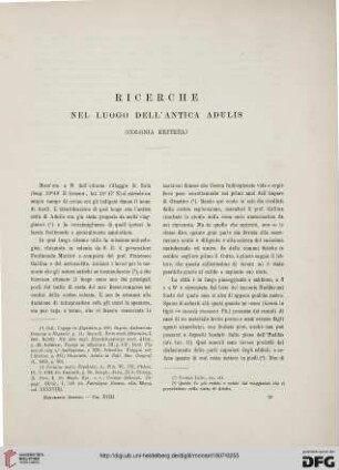 18: Ricerche nel luogo dell'antica Adulis : (colonia Eritrea)