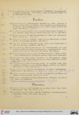 Textilien (Nr. 118-129)