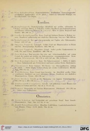 Textilien (Nr. 118-129)