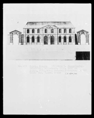 Rouen, Aufriss der Fassade des Zollhauses Douane