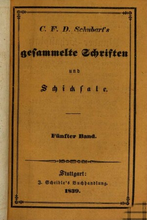C. F. D. Schubart's gesammelte Schriften und Schicksale, 5. Ideen zu einer Aesthetik der Tonkunst