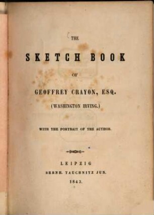 The sketch-book of Geoffrey Crayon