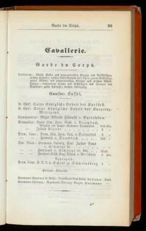 Cavallerie.