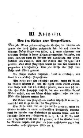 III. Abschnitt.