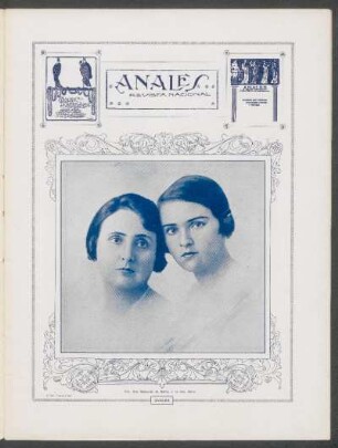 [Fotografía de] Sra. Ana Balparda de Butler y su hija Anita