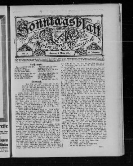 Sonntagsblatt für Minden und das Wesergebiet : evangelisches Heimatblatt der Kirchenkreise Minden und Vlotho