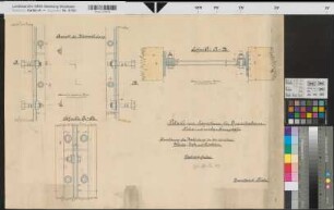 Grevenbrück (Lennestadt) Dynamitfabrik "Förde" Details der Verbindungen 19.Jh. 1 : 1 48 x 68 kol. Zeichnung KSA Nr. 1401b