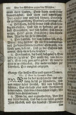 Sorge für dessen Ehr und guten Namen.