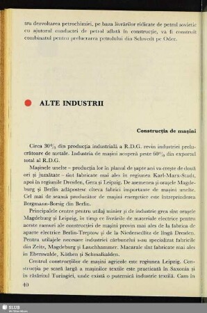 Alte Industrii