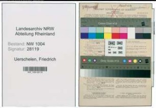 Entnazifizierung Friedrich Uerschelen , geb. 08.05.1908 (Gaertner)