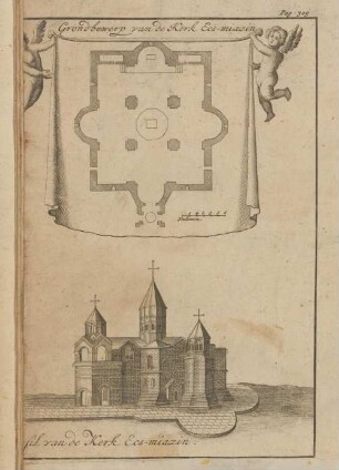 Grondbewerp van de Kerk Ecs-miazin. [Pro]fil van de Kerk Ecx-miazin