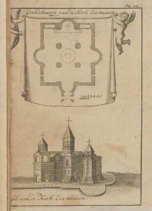 Grondbewerp van de Kerk Ecs-miazin. [Pro]fil van de Kerk Ecx-miazin