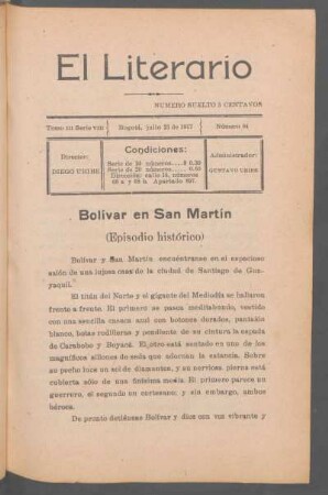 1917,3,84: serie 8, tomo 3, número 84 (julio 21 de 1917)