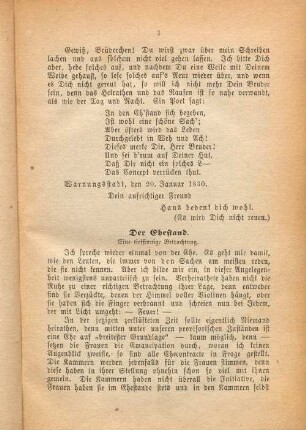 Der Ehestand.