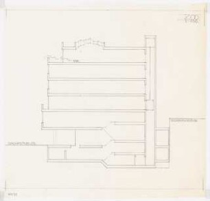 Geschäftshaus Joachimstaler Straße 1, Berlin-Charlottenburg: Schnitt, 1:100