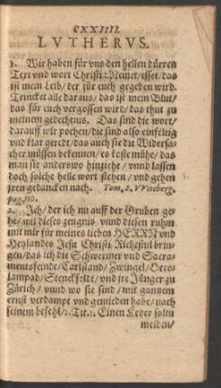 CXXIIII. Lutherus.