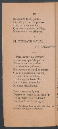 El combate naval de Angamos