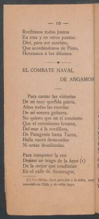 El combate naval de Angamos