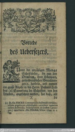 Vorrede des Uebersezers