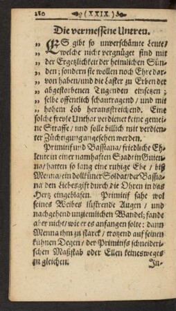 Die vermessene Untreu.
