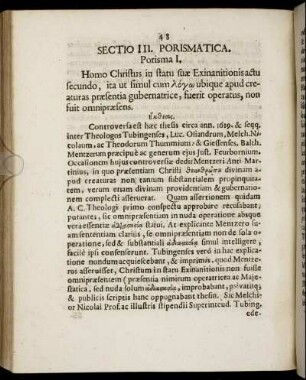 Sectio III. Porismatica.