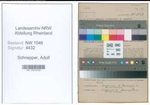 Entnazifizierung Adolf Schnepper , geb. 24.08.1908 (Maurer)