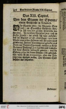 Das XIII. Capitel