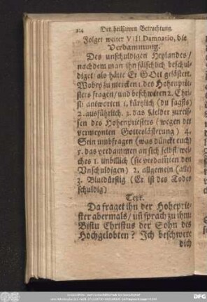 Folget weiter VIII. Damnatio, die Verdammung.