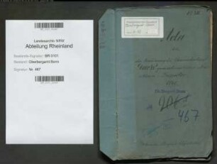 Dieck, Adolf Ferdinand Eduard geb. 29.05.1813; Baurat; ausgeschieden 1869; Personalakten Band 4