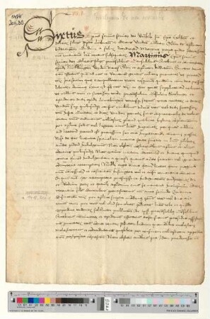 Papst Innocens VIII. bestätigt "privilegium de non evocando" [lat].