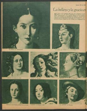 La belleza y la gracia en el arte profano y religioso