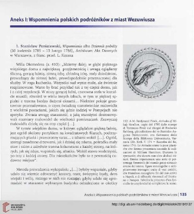 Aneks I: Wspomnienia polskich podróżników z miast Wezuwisza