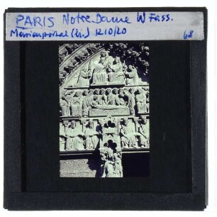Paris, Kathedrale Notre-Dame de Paris,Paris, Notre Dame, Marienportal : Westfassade, Marienportal