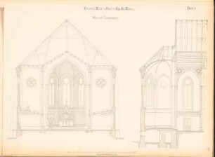 Sankt-Johannis-Kirche, Bublitz: Querschnitt, Längsschnitt