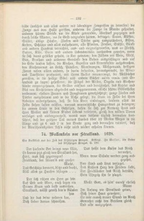 74. Wallenstein vor Stralsund. 1628.