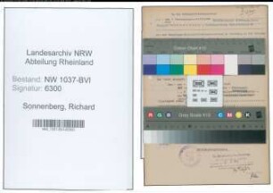 Entnazifizierung Richard Sonnenberg , geb. 12.08.1897 (Polizeibeamter)