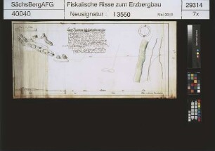 Lorenz Gegentrum halbe Fundgrube samt untere 1.- 4. Maßen sowie Lorenz Gegentrum halbe Fundgrube samt obere 1.- 4. und 9. - 14. Maßen bei Conradsdorf; Abzug des Gefälles aus dem Roten Graben
