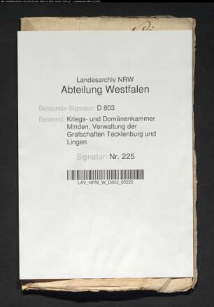 Mühlenregister der Vogtei Ledde