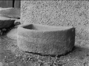 Futtertrog Stein. Blankenhain (Kr.Werdau). Museum