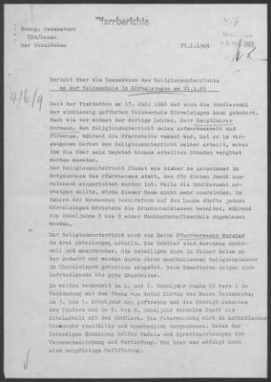 Hörvelsingen: Inspektionsbericht 1965