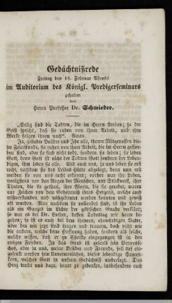 Gedächtnisrede