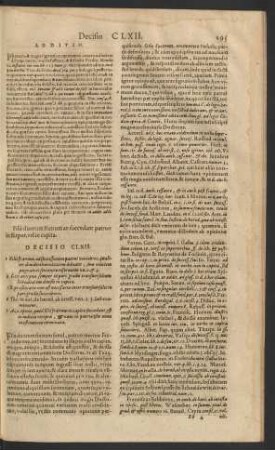 Decisio CLXII.