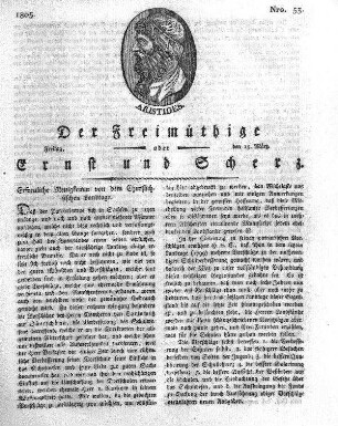 Nro. 53, Freitag, den 15. März 1805