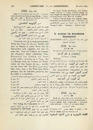6. neuntes bis dreizehntes Jahrhundert (No. 6759-6795)