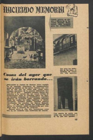 Haciendo memoria: Cosas del ayer que se irán borrando ...