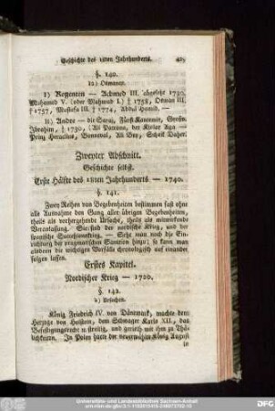 Erste Hälfte des 18ten Jahrhunderts - 1740.