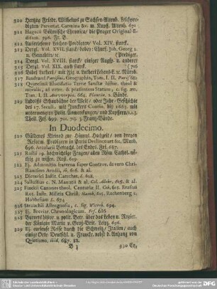 [Libri] In Duodecimo